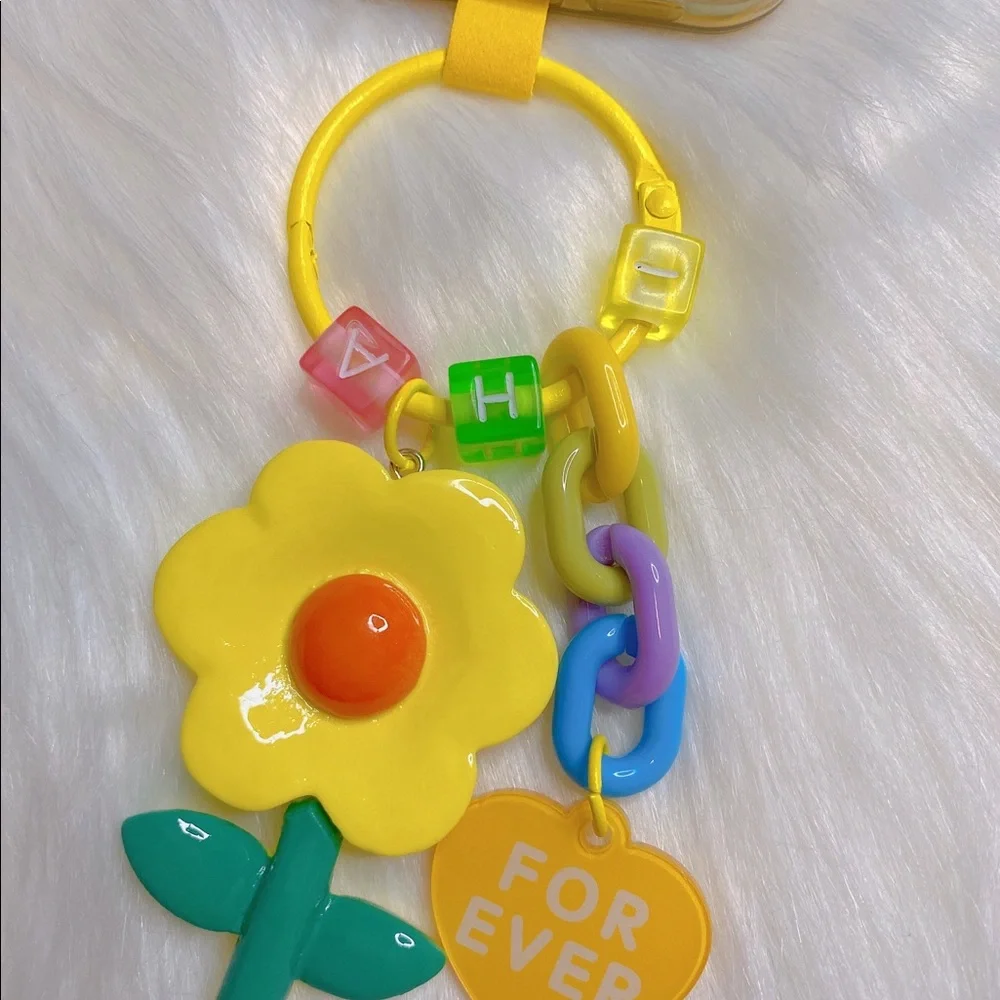 Y2K flower phone charm